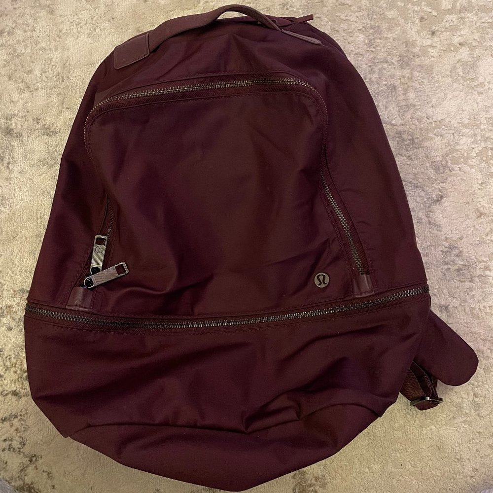 Lululemon City Adventurer Backpack - Black Cherry - Lightly Used